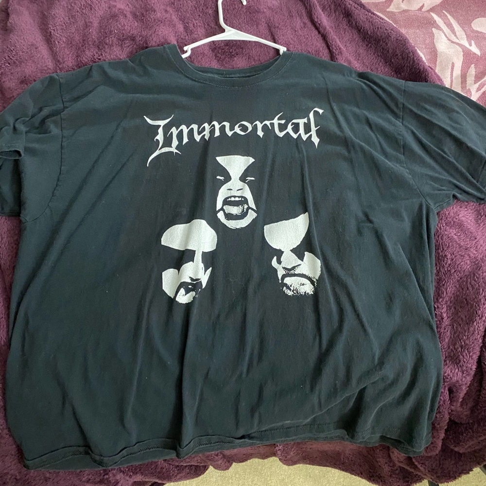 immortal black metal band t shirt
